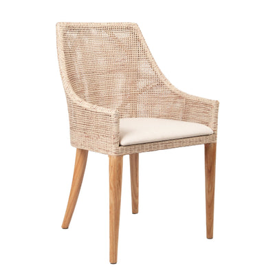 Oneworld Collection dining chairs Charlotte Rattan Dining Chair Natural