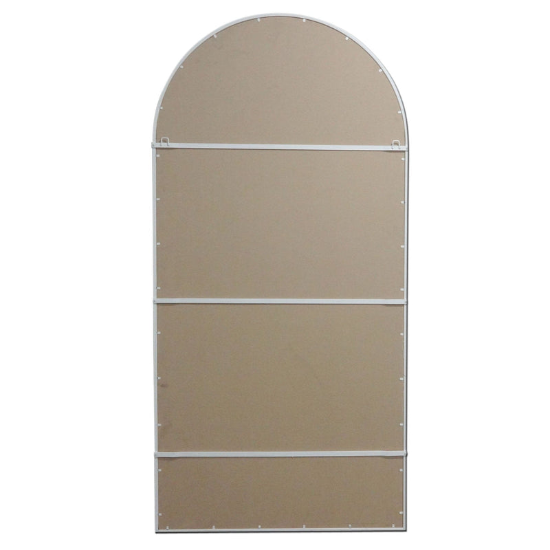 Oneworld Collection mirrors Chelsea Large Iron Arch White Mirror