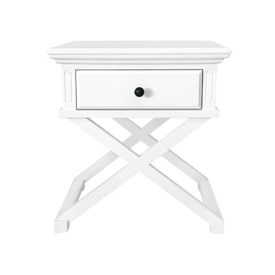 Oneworld Collection coffee tables & side tables Sorrento White Side Table