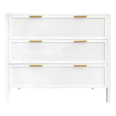 Latitude bedroom furniture Santorini Dresser 3 Door White