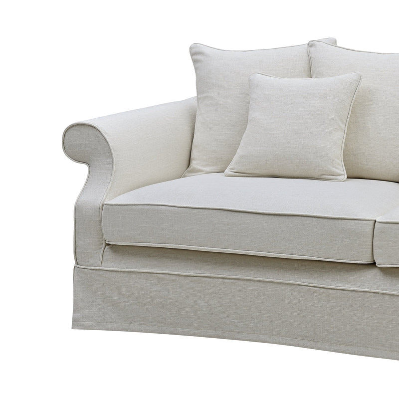 Oneworld Collection sofas Avalon 3 Seat Ivory