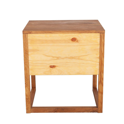 Temple & Webster Bedside tables Oslo Oak Two Drawer Bedside Table Lacquered Finish