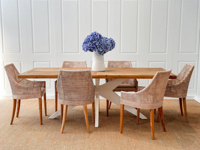 Introducing the Mudgee Dining Table – Effortless Elegance for Your Coastal Hamptons Home