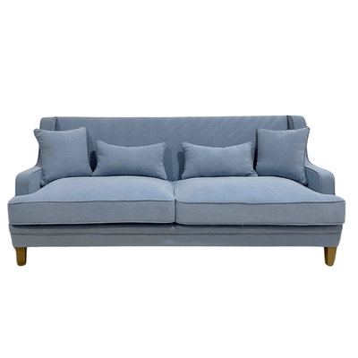 Oneworld Collection NZ 3 Seat Bondi Hamptons 3 Seat Sofa Slate Blue