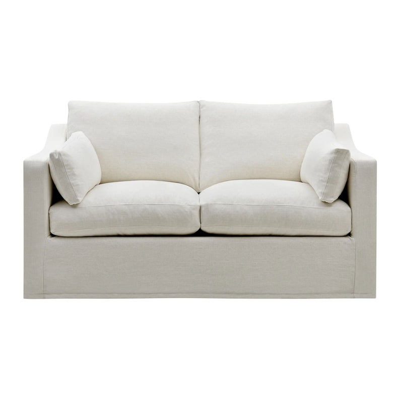 Oneworld Collection NZ Slip Covers Slip Cover Only - Clovelly 2 Seat Hamptons Sofa Ivory