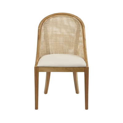 Oneworld Collection NZ Dining Chairs Abbey Natural Rattan and Timber Coastal Dining Chair