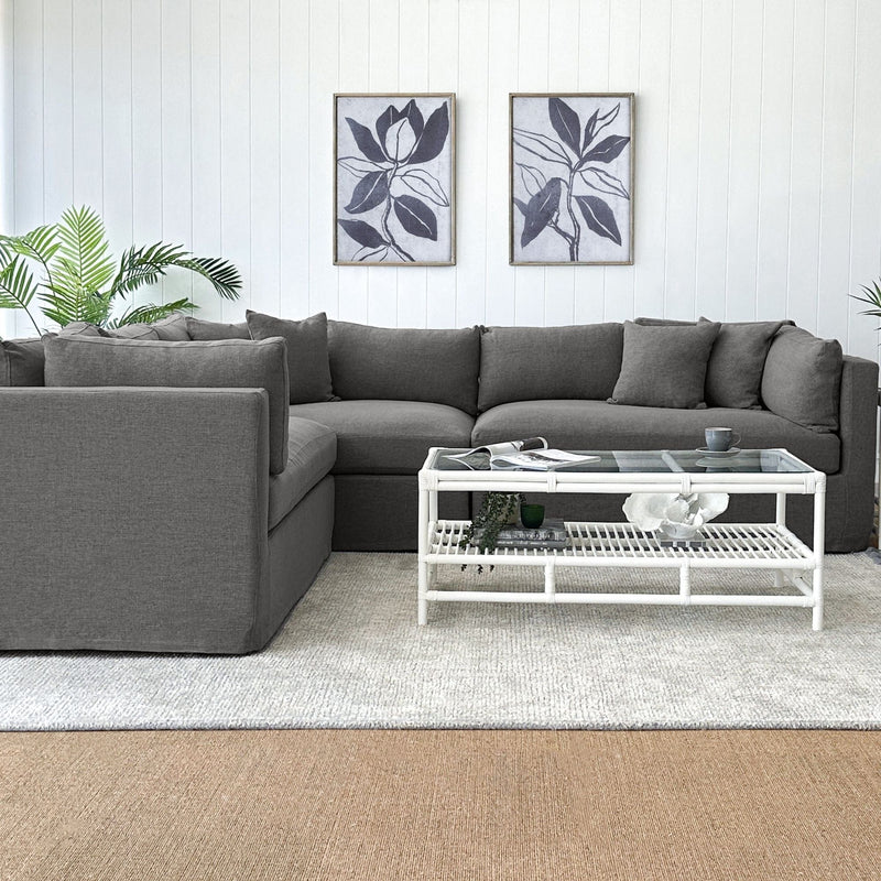 Oneworld Collection Modulars Marbella Modular Sofa Storm Left