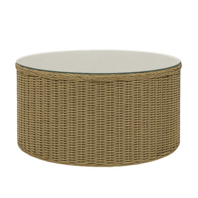 Oneworld Collection NZ outdoor Devonport Rattan Hamptons Outdoor Coffee Table 80cm Diametre