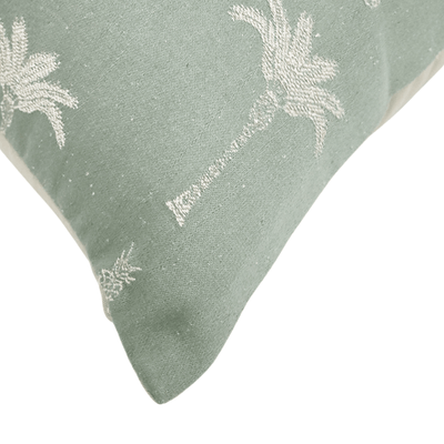 Robert Mark Limited CUSHIONS Palm Silk Viscose Cushion Light Sage 60cm x 40cm