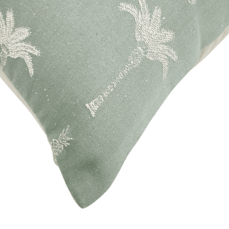 Robert Mark Limited CUSHIONS Palm Silk Viscose Cushion Light Sage 60cm x 40cm