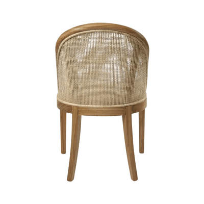 Oneworld Collection NZ Dining Chairs Abbey Natural Rattan and Timber Coastal Dining Chair