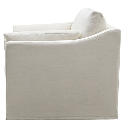 Oneworld Collection NZ Slip Covers Slip Cover Only - Clovelly 2 Seat Hamptons Sofa Ivory