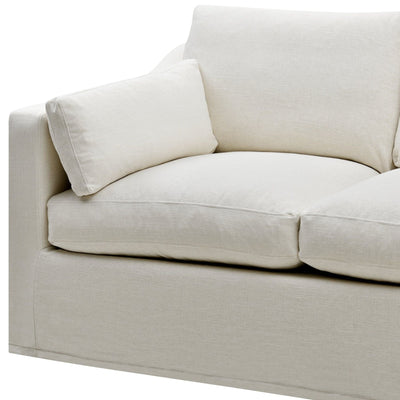 Oneworld Collection NZ Slip Covers Slip Cover Only - Clovelly 2 Seat Hamptons Sofa Ivory