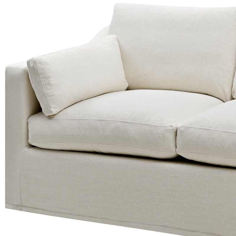 Oneworld Collection NZ Slip Covers Slip Cover Only - Clovelly 2 Seat Hamptons Sofa Ivory