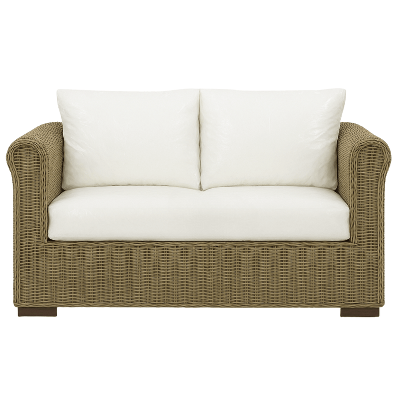 Oneworld Collection NZ outdoor Devonport Rattan Hamptons Outdoor 2 Seat Sofa