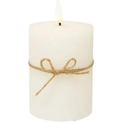 Robert Mark Limited candles LED Flameless Candle - White - 10cmH x 7.5cmD