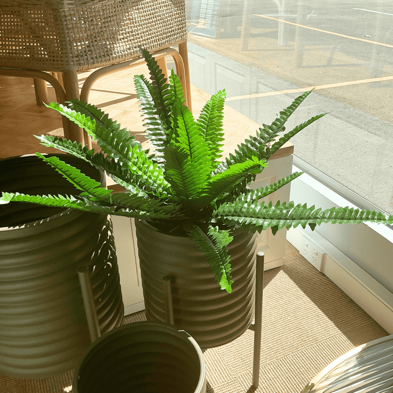 Robert Mark Limited Faux Plants Faux Boston Fern with Pot