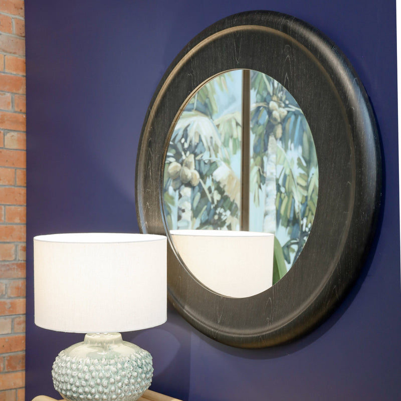 Robert Mark Limited Mirrors Mia Round Mirror - Black