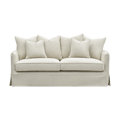 Oneworld Collection NZ Slip Covers Noosa Hamptons 2 Seat Sofa Ivory Slip Cover Only