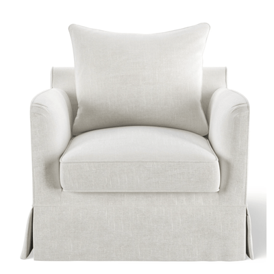 Oneworld Collection NZ Slip Covers Noosa Hamptons Armchair Ivory Slip Cover Only