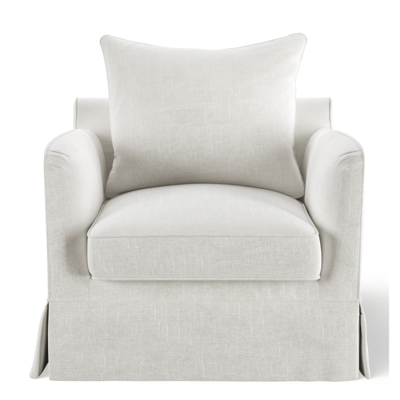 Oneworld Collection NZ Slip Covers Noosa Hamptons Armchair Ivory Slip Cover Only