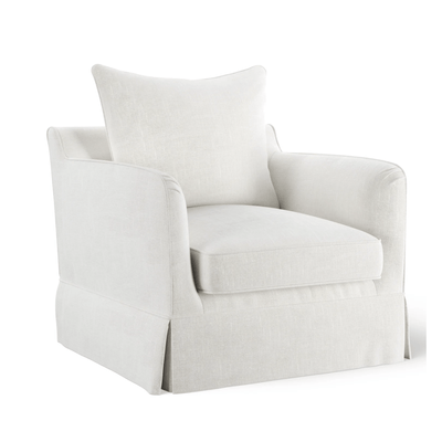 Oneworld Collection NZ Slip Covers Noosa Hamptons Armchair Ivory Slip Cover Only