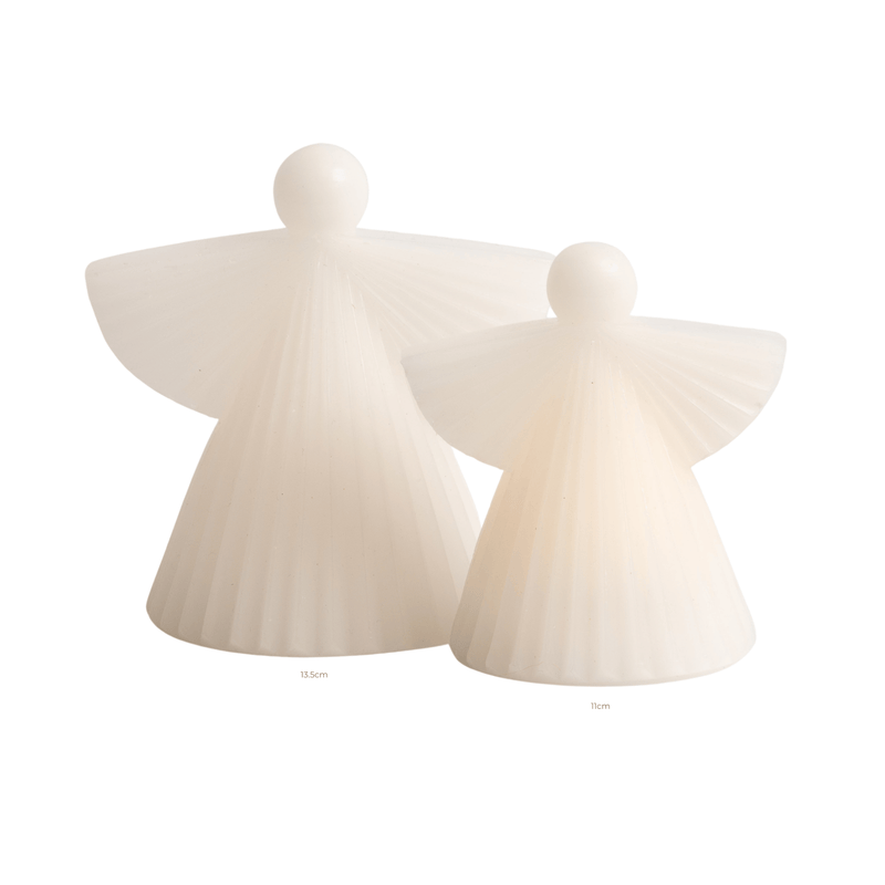 Mish/Stellar Haus Christmas White Winged Angel LED  Candle 11cm