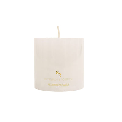 Robert Mark Limited candles Pillar Candle with Flat Top White 7.5cm High