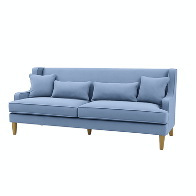 Oneworld Collection NZ 3 Seat Bondi Hamptons 3 Seat Sofa Slate Blue