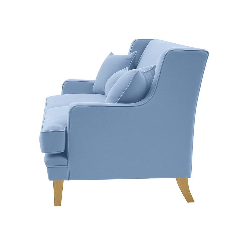 Oneworld Collection NZ 3 Seat Bondi Hamptons 3 Seat Sofa Slate Blue