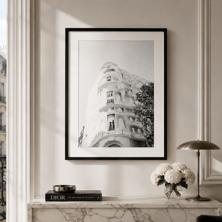 Diorインテリア Dior Building Glass and Black Framed Print - 90cm x 120cm