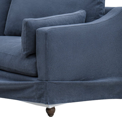 Oneworld Collection NZ 3 Seat Clovelly Hamptons 3 Seat Sofa Navy