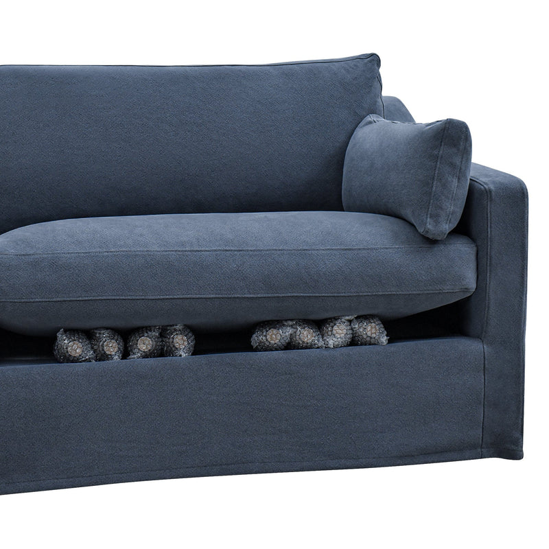 Oneworld Collection NZ 3 Seat Clovelly Hamptons 3 Seat Sofa Navy