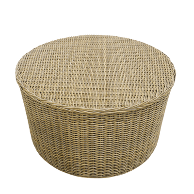 Oneworld Collection NZ outdoor Devonport Rattan Hamptons Outdoor Coffee Table 80cm Diametre