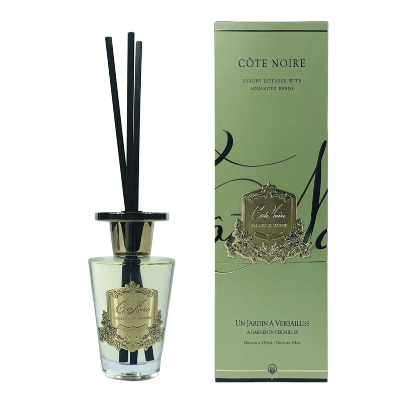 Oneworld Collection NZ giftware Cote Noire Gold 150ml Diffuser - Un Jardin A Versailles