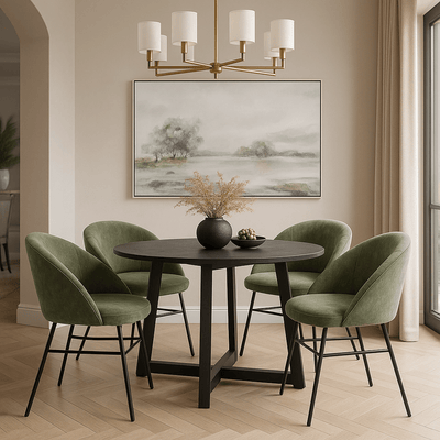 Robert Mark Limited Dining Chairs Sophia Sage Green and Black Dining Chair