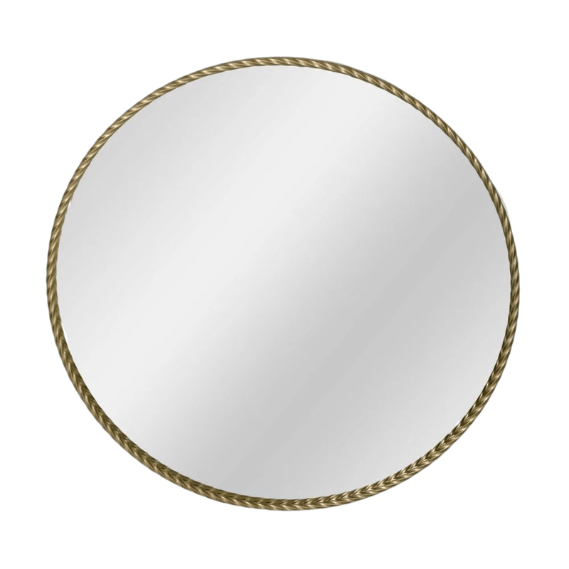 Florabelle Living Mirrors Palais Large 110cm Round Gold Mirror