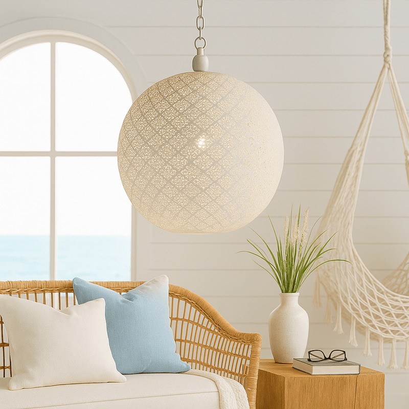 Florabelle Living Lighting Evelyn Ceiling Pendant White