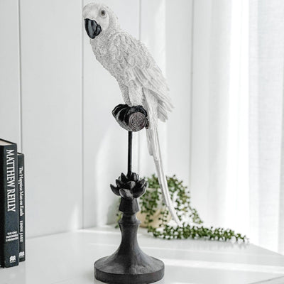 Florabelle Living Decorative Rosie Parrot Sculpture White