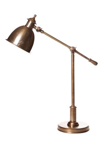 Florabelle Living Table Lamps Ezra Desk Lamp Antique Brass