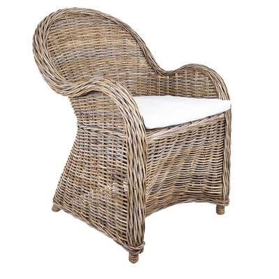 Florabelle Living Armchairs Bryce Wicker Armchair W/ Cushion