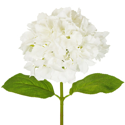 Florabelle Living Accessories Hailey Hydrangea Stem Soft Touch 50cm White