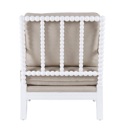 Oneworld Collection armchairs Elizabeth Bobbin Hamptons Armchair White
