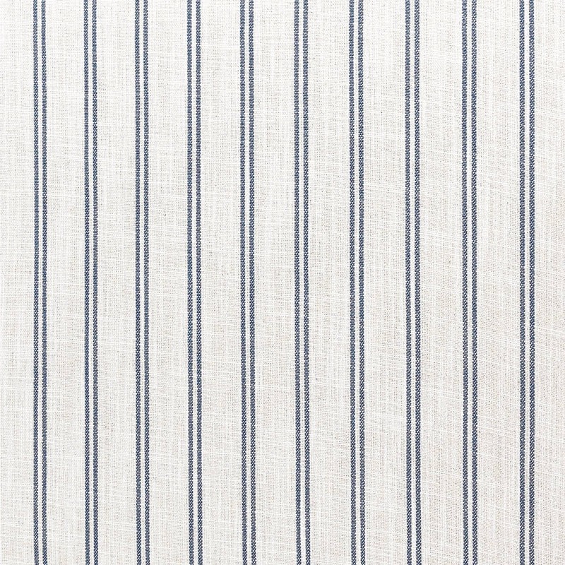 Oneworld Collection Ottomans Ottoman Slip Cover - Noosa Blue / White Pin Stripe Cover