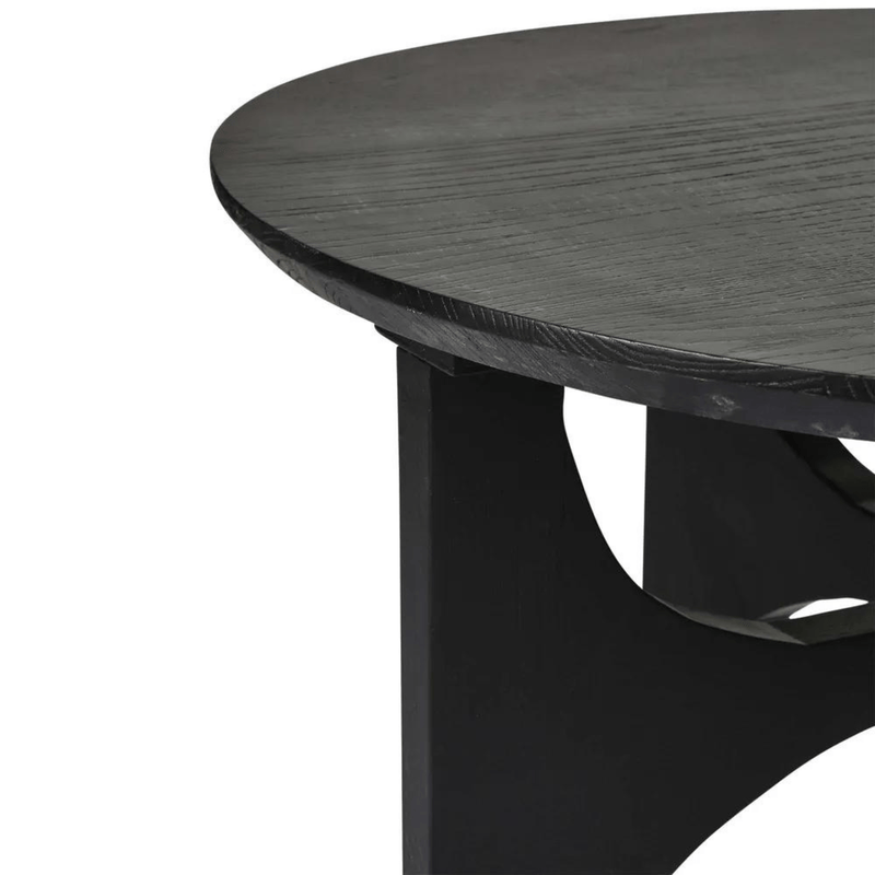Florabelle Living Coffee Tables Tuscany Elm Coffee Table Black