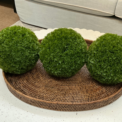Large Rattan Oval Tray 70cm