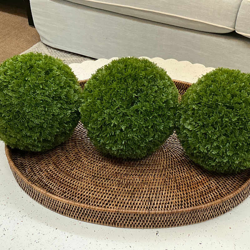 Large Rattan Oval Tray 70cm