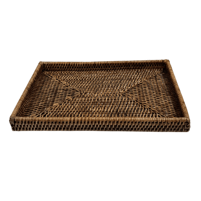 Oneworld Collection NZ Décor Rattan Rectangular Tray - 32cm