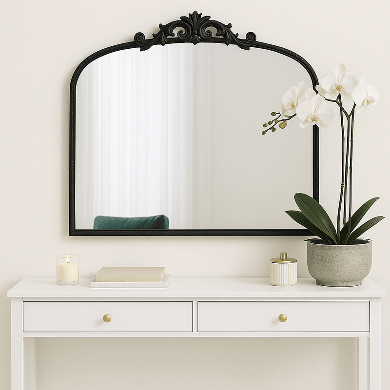 Florabelle Living Mirrors Marseille Mirror Black