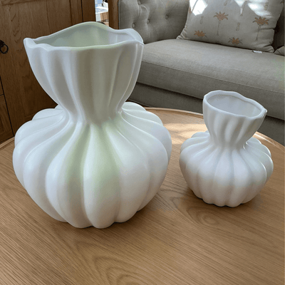 Robert Mark Limited Décor Naia White Ceramic Vase Small